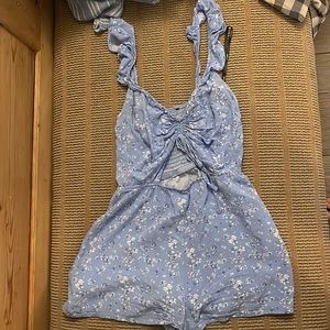 Forever 21 blue romper